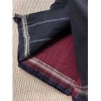 Black Maroon Small Border Narayanapet Mercerized Cotton Saree